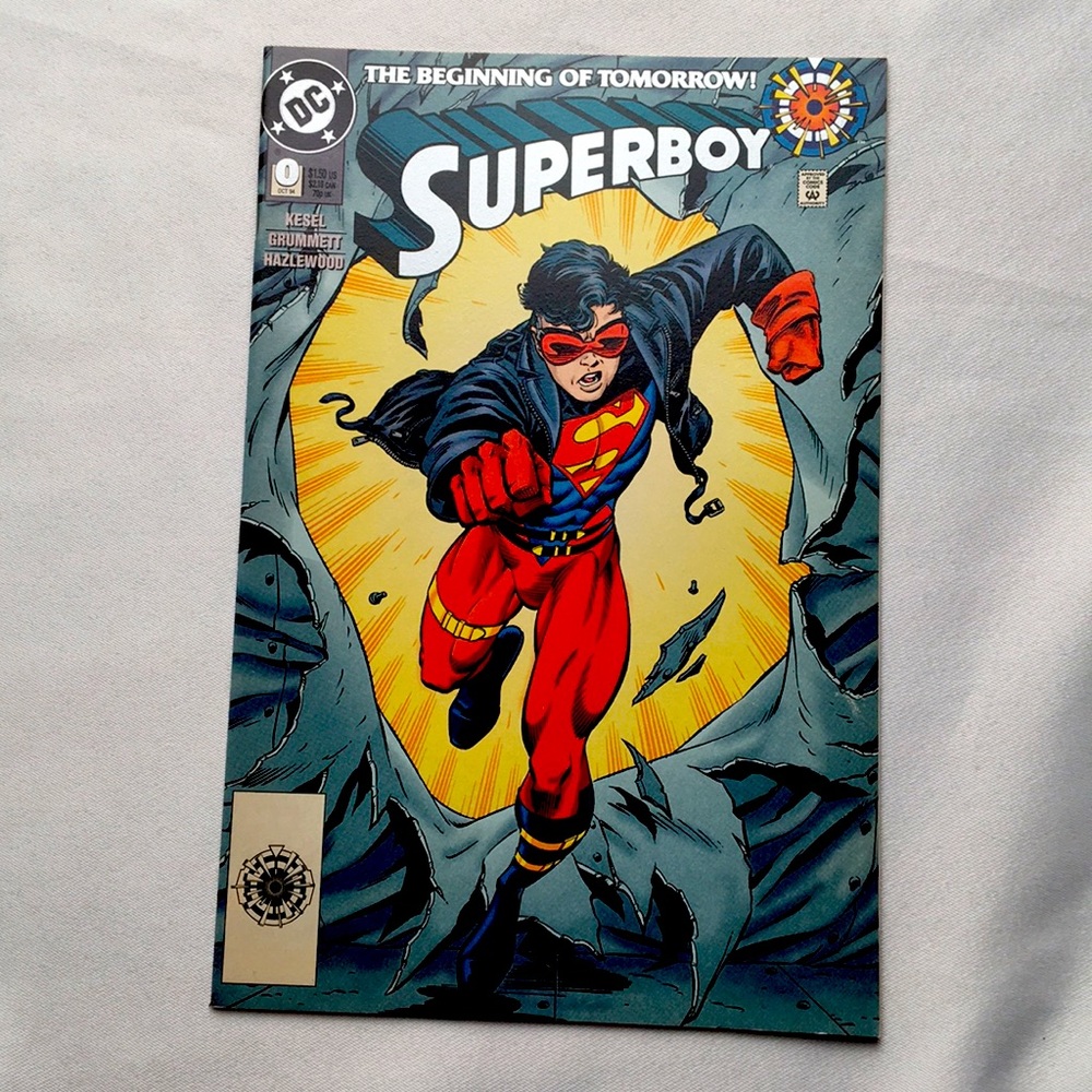 Superboy Comic Book No. 0, Oct. ‘94, Vintage DC UPC Variant DC Comics